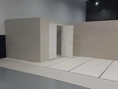 Werk in uitvoering tijdens een renovatieproject van KOZ BOUW BV.